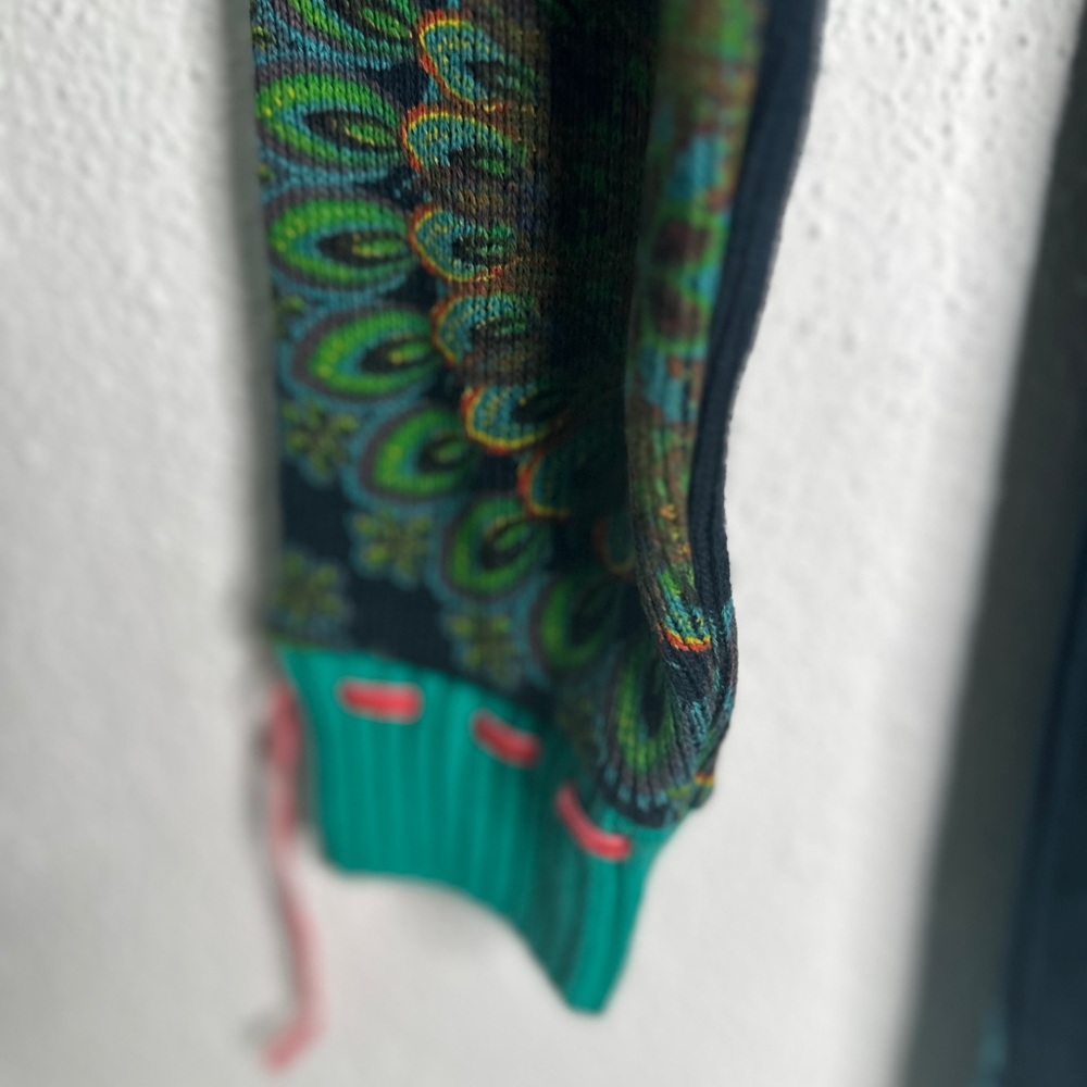 Desigual Black and Green Patterned Dress - Picture 5 of 11